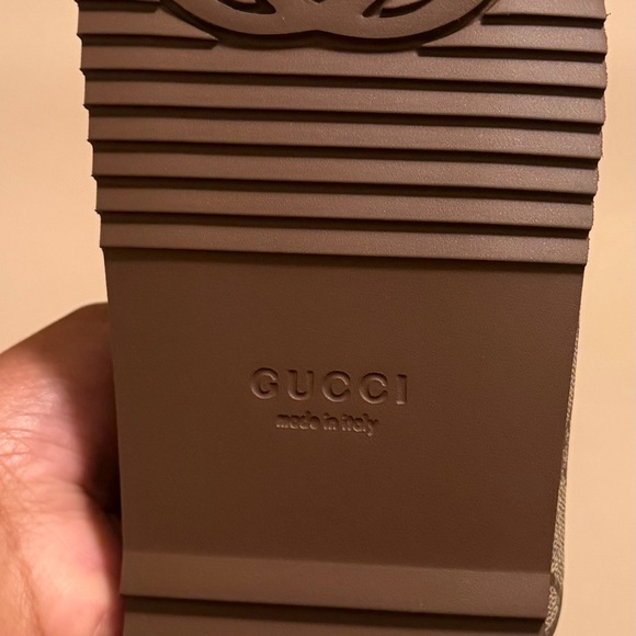 Gucci Beige Brown GG Supreme Horsebit Mule - Picture 5 of 9